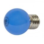 LED G45 Tropfenlampe 1W E27 230V Kunststoff ideal für Lichterketten - blau