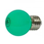 LED G45 Tropfenlampe 1W E27 230V Kunststoff ideal für Lichterketten - grün