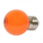 LED G45 Tropfenlampe 1W E27 230V Kunststoff ideal für Lichterketten - orange