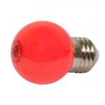 LED G45 Tropfenlampe 1W E27 230V Kunststoff ideal für Lichterketten - rot
