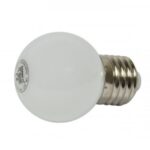 LED G45 Tropfenlampe 1W E27 230V Kunststoff ideal für Lichterketten - warmweiss