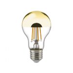 LED Kopfspiegelleuchtmittel Gold 7W E27 680lm 2700K dimmbar