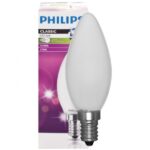 LED Leuchtmittel Kerze matt, 4,3W, 470lm, 15.000h