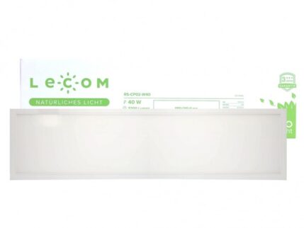 LED Panel 1195x295x9mm, 40W, 3600lm, 3000K, CRI Ra>90 flimmerfrei, inkl Netzteil