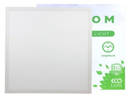LED Panel 620x620x9mm, 40W, 3200lm, 6000K CRI Ra>80, inkl Netzteil