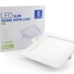 LED Panel Eckig, 12W, 4000K, 830lm, 165mm x 165mm weiss