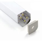 LED Profil ALP-45/30-E Eckprofil 30mm Schenkel opal Blende eckig, 2m