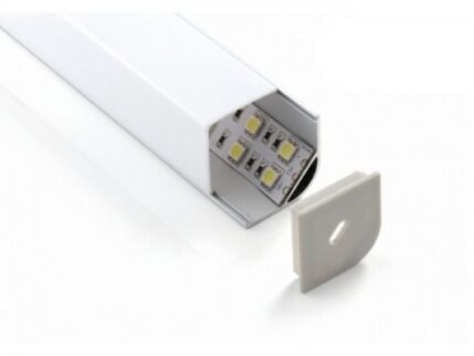 LED Profil ALP-45/30-E Eckprofil 30mm Schenkel opal Blende eckig, 2m