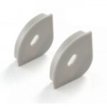 LED Profil ALP-45/30-R Abschlusskappen mit Loch (Set 2 Stück)