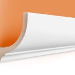 LED Stuckprofil Typ: 1 - 80x70mm - PU 2m Länge lichtundurchlässig überstreichbar