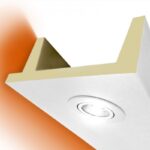 LED Stuckprofil Typ: 11 - 80x200mm PU 2m Länge lichtundurchlässig überstreichbar