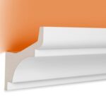 LED Stuckprofil Typ: 2 - 80x80mm PU 2m Länge lichtundurchlässig überstreichbar