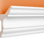 LED Stuckprofil Typ: 4 - 80x48mm PU 2m Länge lichtundurchlässig überstreichbar