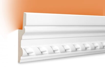 LED Stuckprofil Typ: 5 - 105x35mm PU 2m Länge lichtundurchlässig überstreichbar