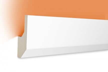 LED Stuckprofil Typ: 7 - 80x33mm PU 2m Länge lichtundurchlässig überstreichbar