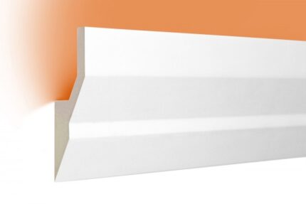 LED Stuckprofil Typ: 9 - 100x40mm PU 2m Länge lichtundurchlässig überstreichbar