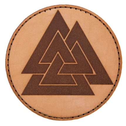 Lederpatch Valknut sand – Zubehör | Outdoor Militär Tactical Gear