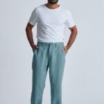 Leinen Chino Relaxed Fit Modell: Bird