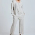 Leinen Jumpsuit Modell: Clara