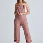 Leinen-Latzhose Modell: Mary-Lou