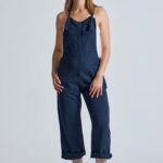 Leinen-Latzhose Modell: Mary-Lou