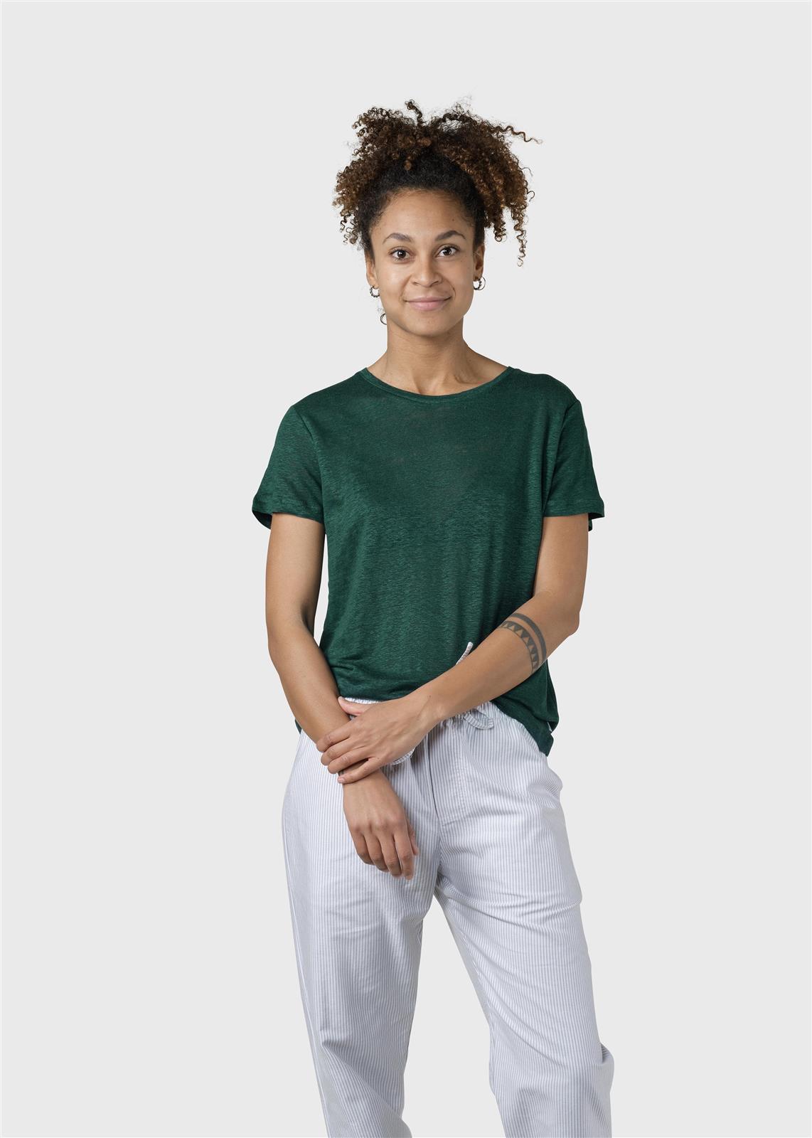 Leinen T-Shirt Modell: Rikke