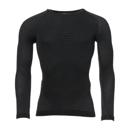 Longsleeve Fusyon Merino Männer schwarz anthrazit – Isoliert Zubehör – Modell 4267 | Outdoor Militär Tactical Gear