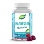 Magnesium Gummibärchen für Erwachsene & Kinder I 180 mg Magnesiumcitrat I Kirsch-Geschmack I vegan I 60 Stk