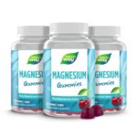 Magnesium Gummibärchen für Erwachsene & Kinder I 180 mg Magnesiumcitrat I Kirsch-Geschmack I vegan I 60 Stk