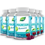 Magnesium Gummibärchen für Erwachsene & Kinder I 180 mg Magnesiumcitrat I Kirsch-Geschmack I vegan I zuckerfrei I 60 Stk