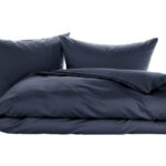 Mako-Satin Bettwäsche Dunkelblau