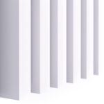 MDF Lamellen Classic 30x40 - Weiß Matt - 17 Stück