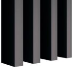 MDF Lamellen Freistehende 10stk. Schwarz - 30x60mm