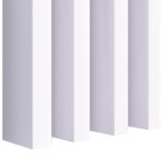 MDF Lamellen Freistehende 10stk. Weiß - 30x60mm