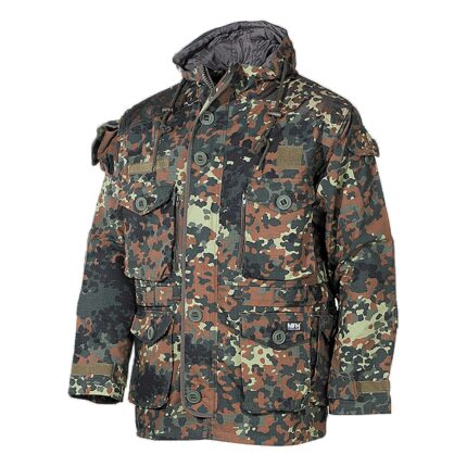 MFH Kommandojacke Smock Rip Stop – Softshell mit Kapuze Softshell & Outdoor Jacken – Modell 6648 | Outdoor Militär Tactical Gear