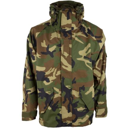 Nässeschutzjacke US Trilaminat – Wasserdicht mit Kapuze Regenjacken – Modell 3559 | Outdoor Militär Tactical Gear