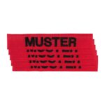 Namensbänder 5er Set einfach rot schwarz – Einsatz & Daypacks | Outdoor Militär Tactical Gear