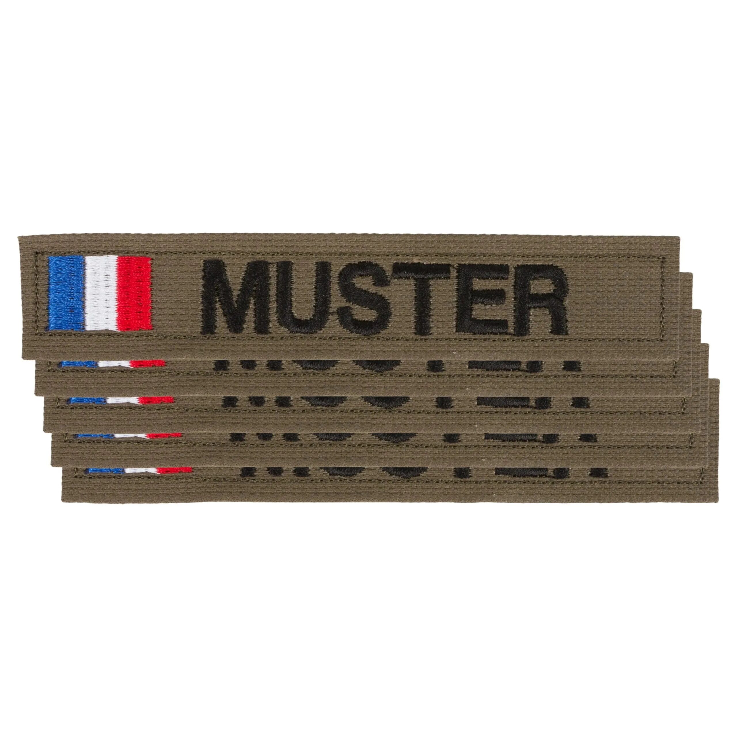 Namensbänder 5er Set FR oliv – Einsatz & Daypacks | Outdoor Militär Tactical Gear