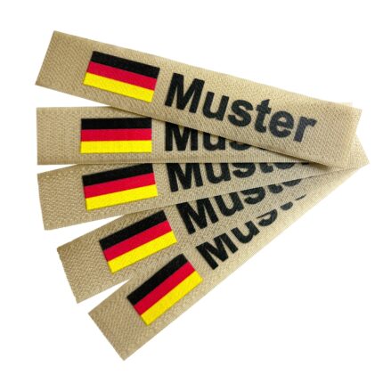 Namensbänder 5er Set mit Flagge Khaki – Einsatz & Daypacks – Modell 8048 | Outdoor Militär Tactical Gear