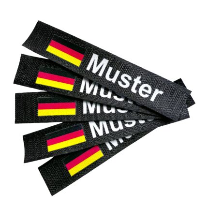 Namensbänder 5er Set mit Flagge Schwarz – Einsatz & Daypacks | Outdoor Militär Tactical Gear
