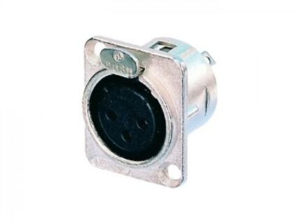 NC 3 FDL1 XLR Einbaubuchse, silber 3-Pol