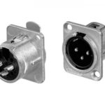 NC 3 MDL1 XLR Einbaustecker, silber 3-Pol