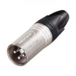 NC 3 MXX XLR Kabelstecker, silber 3-Pol