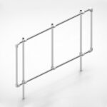 Niedrige freistehende Werbekonstruktion