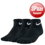 Nike 3erPack Yth Ctn Cush Qtr W/Moist - (Gr. 34-38)