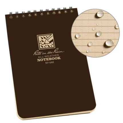 Notizblock Spiralbindung oben braun – Zubehör | Outdoor Militär Tactical Gear