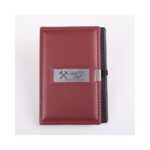 Notizbuch weinrot mit Klebezetteln Glück Auf!