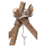 Outdoor Dreibeinhalter Edelstahl mit Kette und Haken – Einsatz & Daypacks | Outdoor Militär Tactical Gear