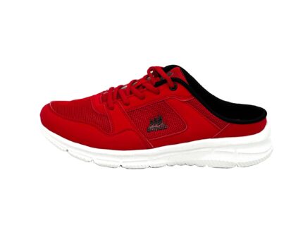 Pantoletten Sandalette Slipper Sabots Rot-Schwarz 36