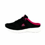 Pantoletten Sandalette Slipper Sabots Schwarz-Fuchsia 40